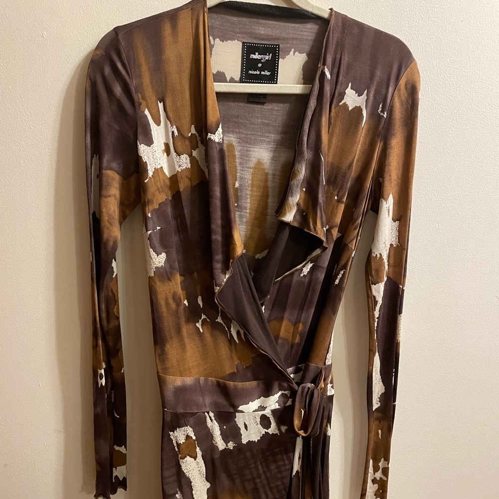 Miller Girl @ Nicole Miller wrap mini dress/tunic